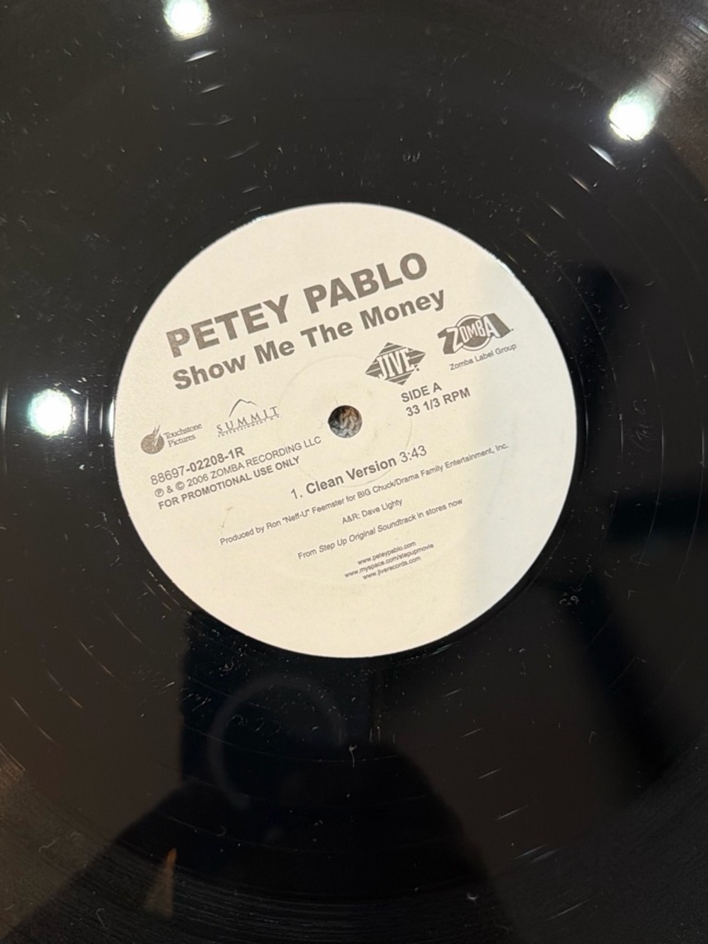 Black Vinyl Record - Show Me The Money (Promotional)